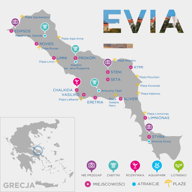 Mapa Evia