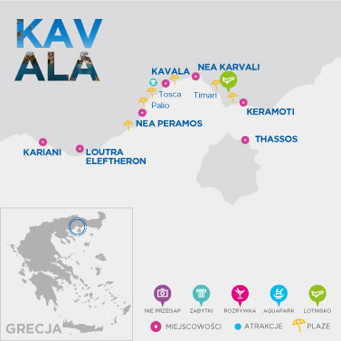 Mapa Kavali