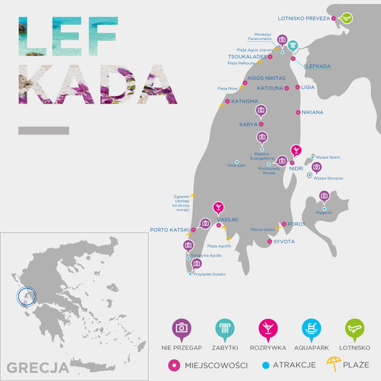 Mapa Lefkady