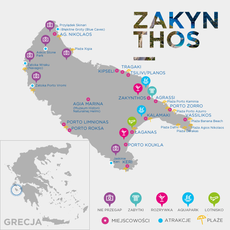 Mapa Zakynthos